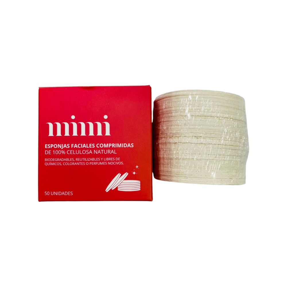 Esponjas Faciales Comprimidas 50 Unidades Mimi