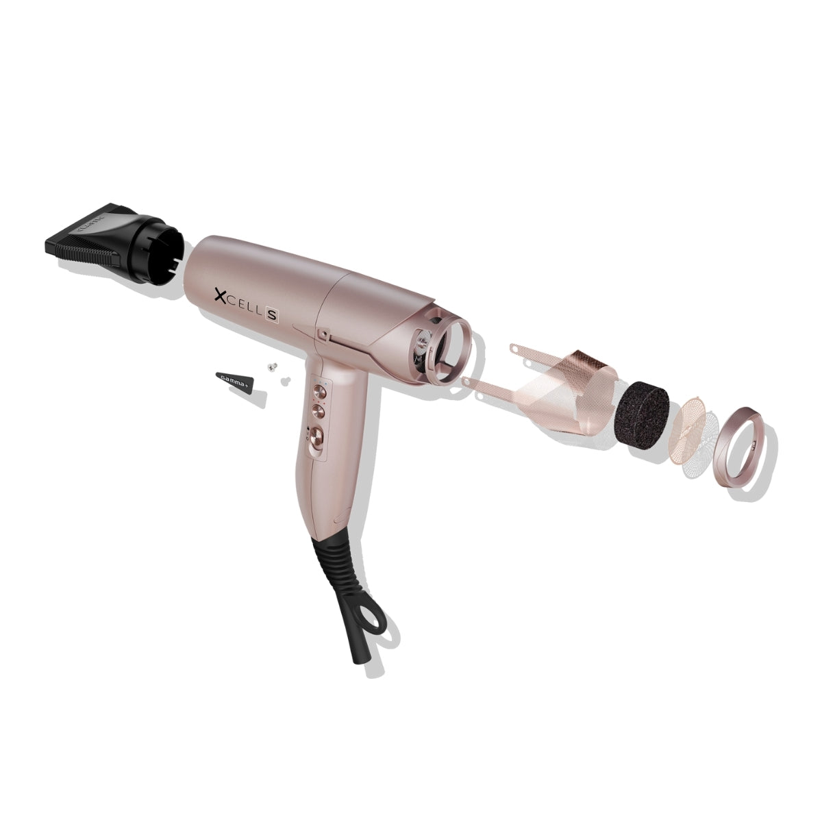 Secadora Profesional Xcell S Gold Rose Gamma Piu