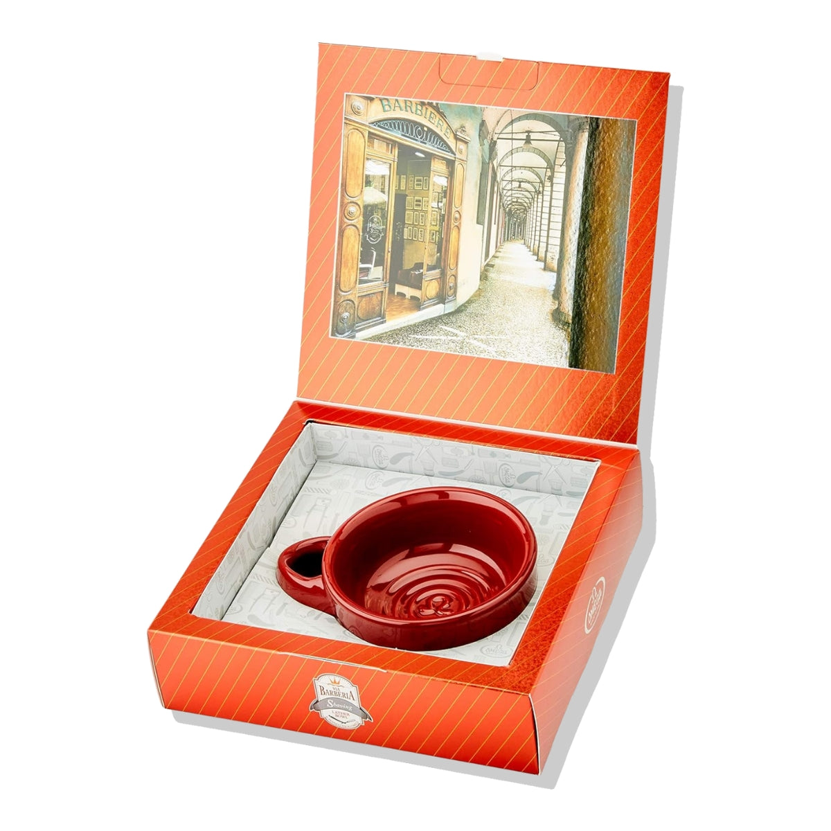 Pocillo Cerámica Via Barberia Rojo Omega