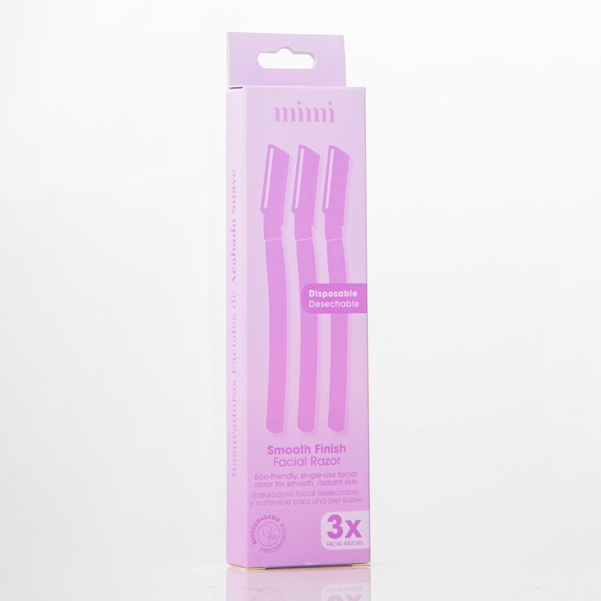 Rasuradora Facial Smooth Finish 3 Unidades Mimi