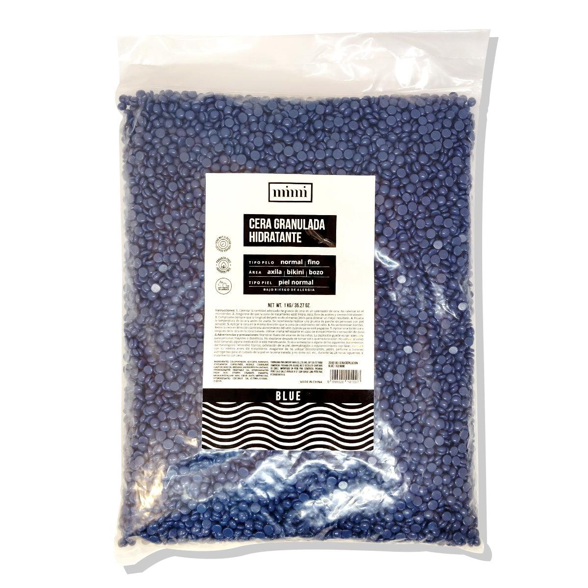 Cera Granulada Hidratante Pelo Normal o Fino 1 Kilo Mimi