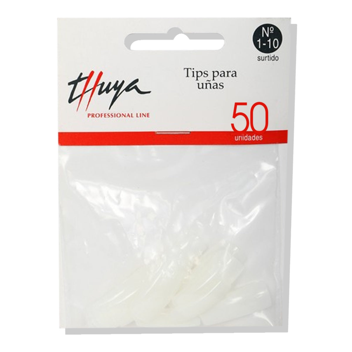 Tips Transparentes 50 Unidades Thuya