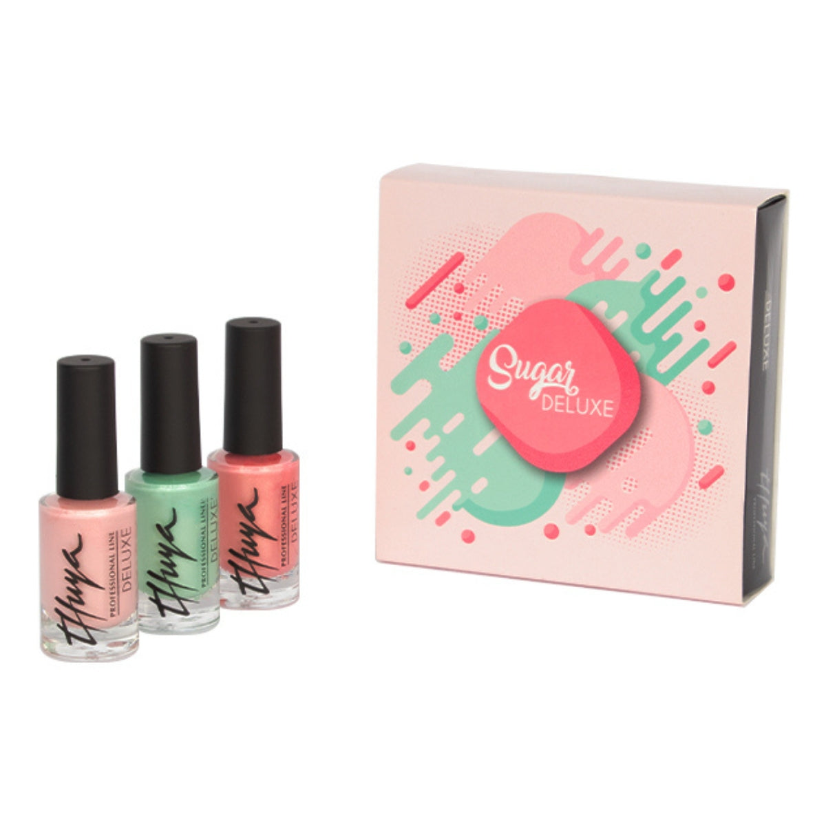 Kit Esmaltes Tradicional Tonos Pasteles Deluxe Sugar Thuya