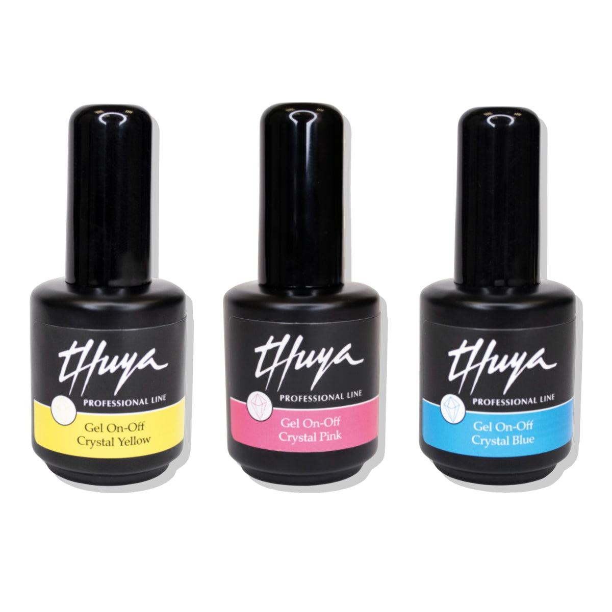 Kit Esmaltes Permanente Crystal Gel On Off Thuya