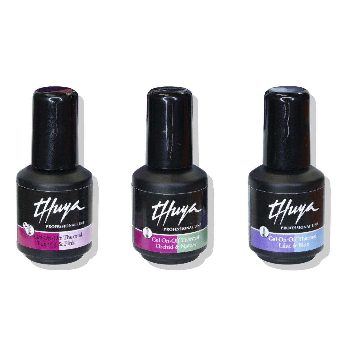 Kit Esmaltes Permanente Efecto Térmico Gel On Off Thuya