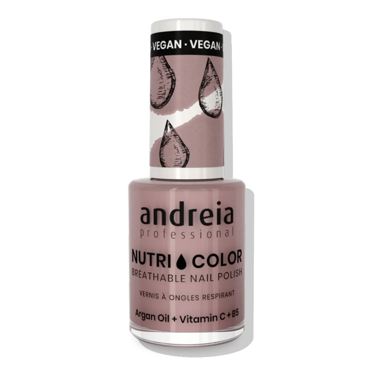 Esmalte Tradicional Con Aceite de Argán, Vitamina C y B5 Nutricolor Andreia