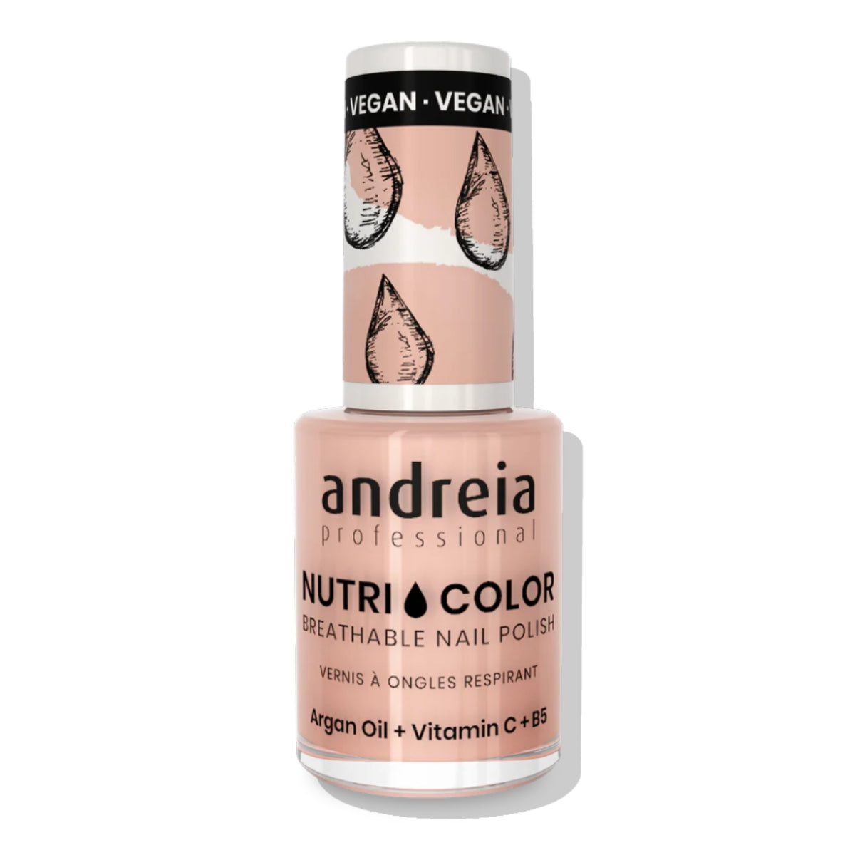 Esmalte Tradicional Con Aceite de Argán, Vitamina C y B5 Nutricolor Andreia
