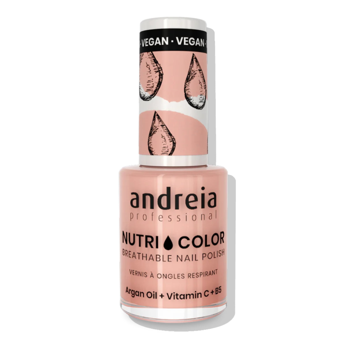 Esmalte Tradicional Con Aceite de Argán, Vitamina C y B5 Nutricolor Andreia