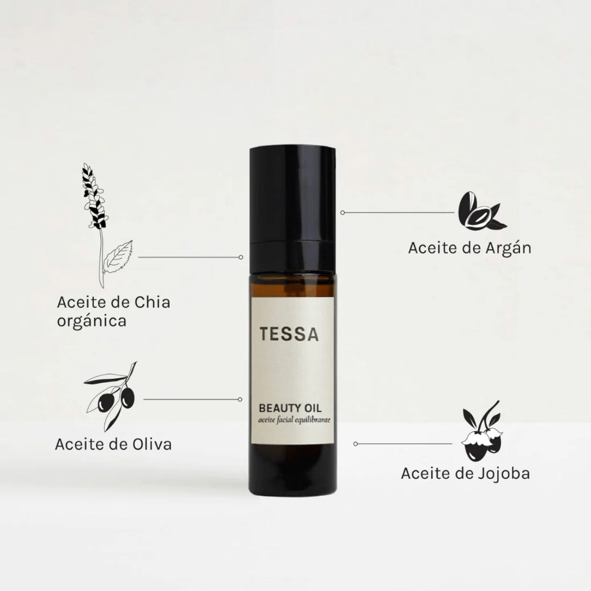 Óleo Facial Hidratante Beauty Oil Tessa