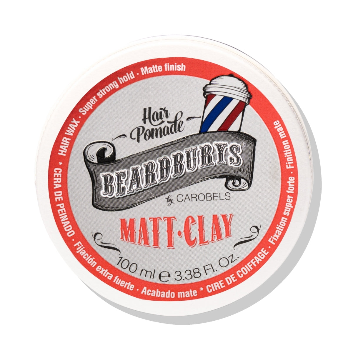 Cera Fijación Extra Fuerte Acabado Matte Clay Beardburys