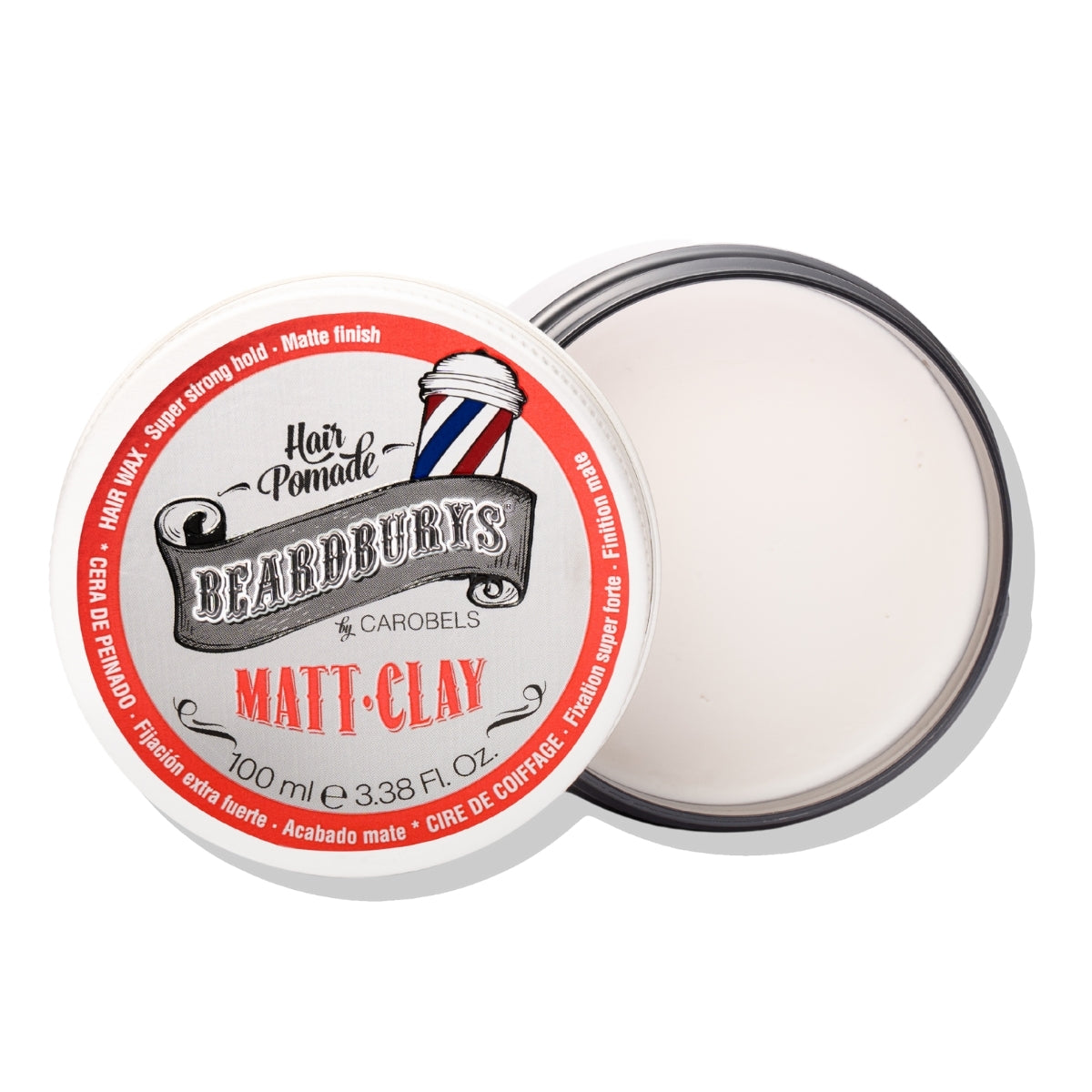 Cera Fijación Extra Fuerte Acabado Matte Clay Beardburys