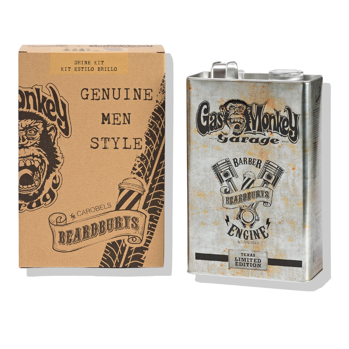 Kit Peinado Gas Monkey Brillo Beardburys