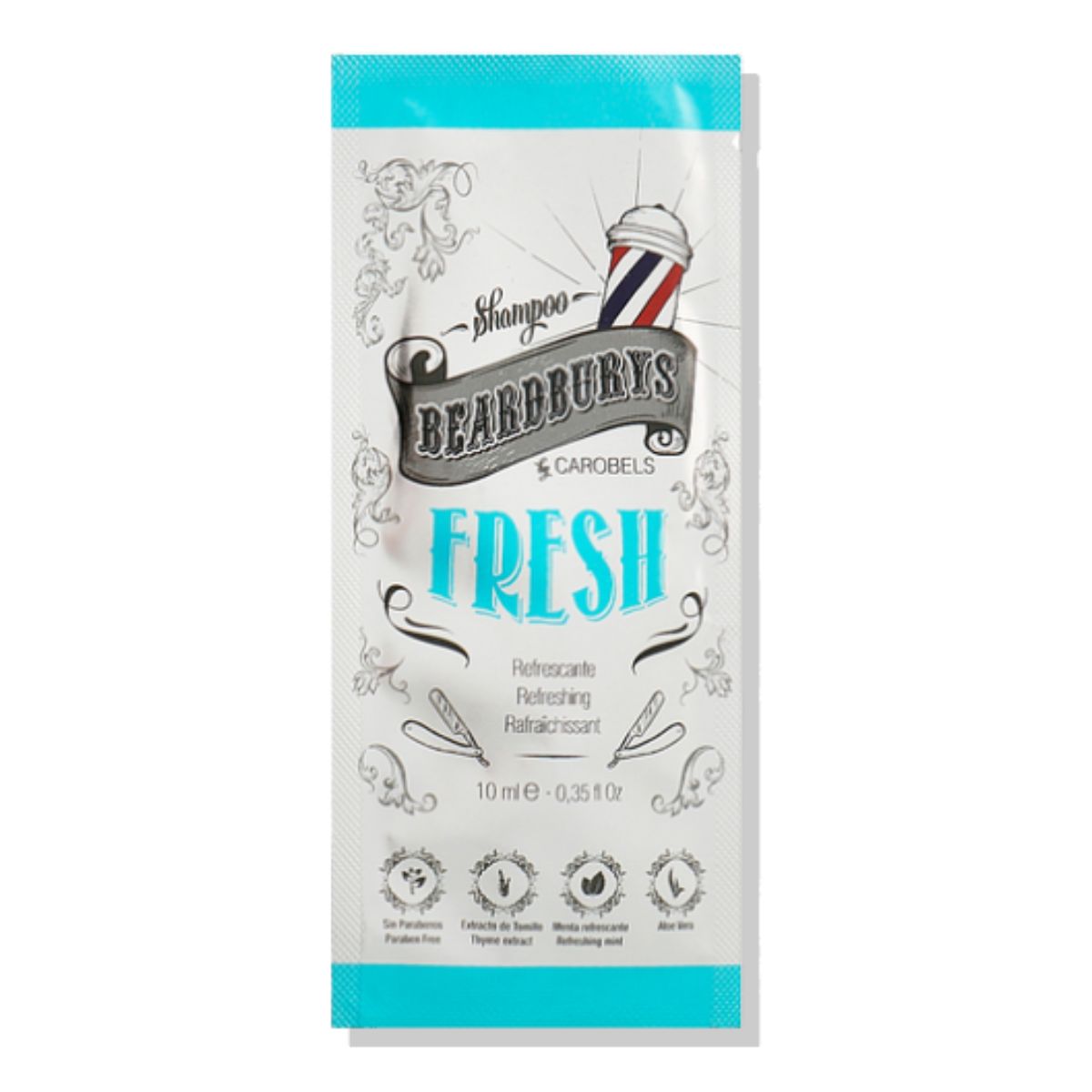 Sachet Shampoo Refrescante Fresh 10ml Beardburys