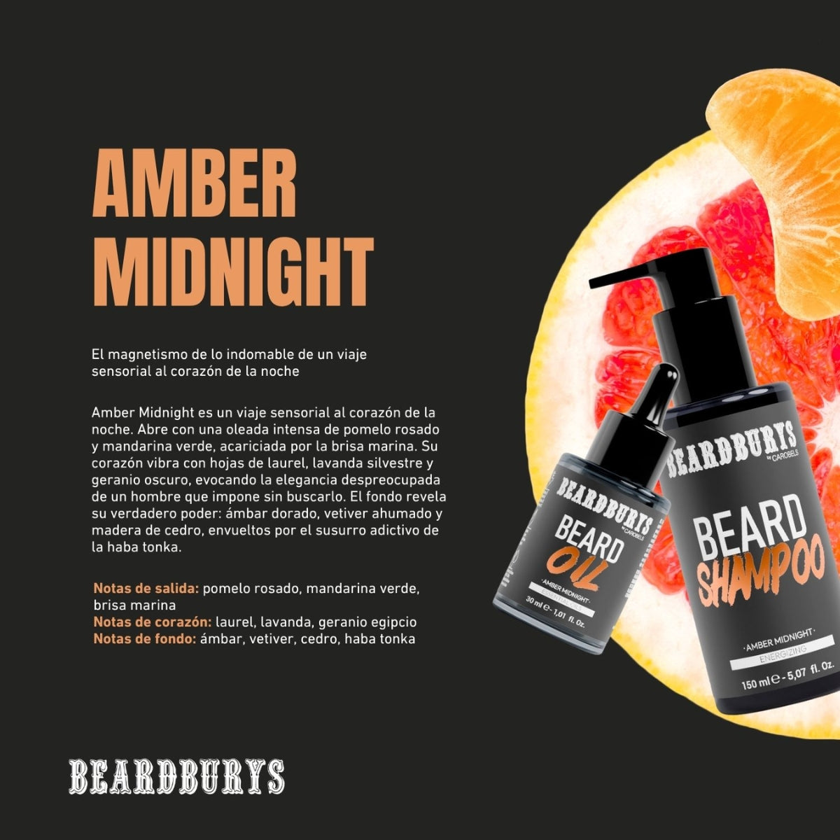 Shampoo Barba Amber Midnight Beardburys