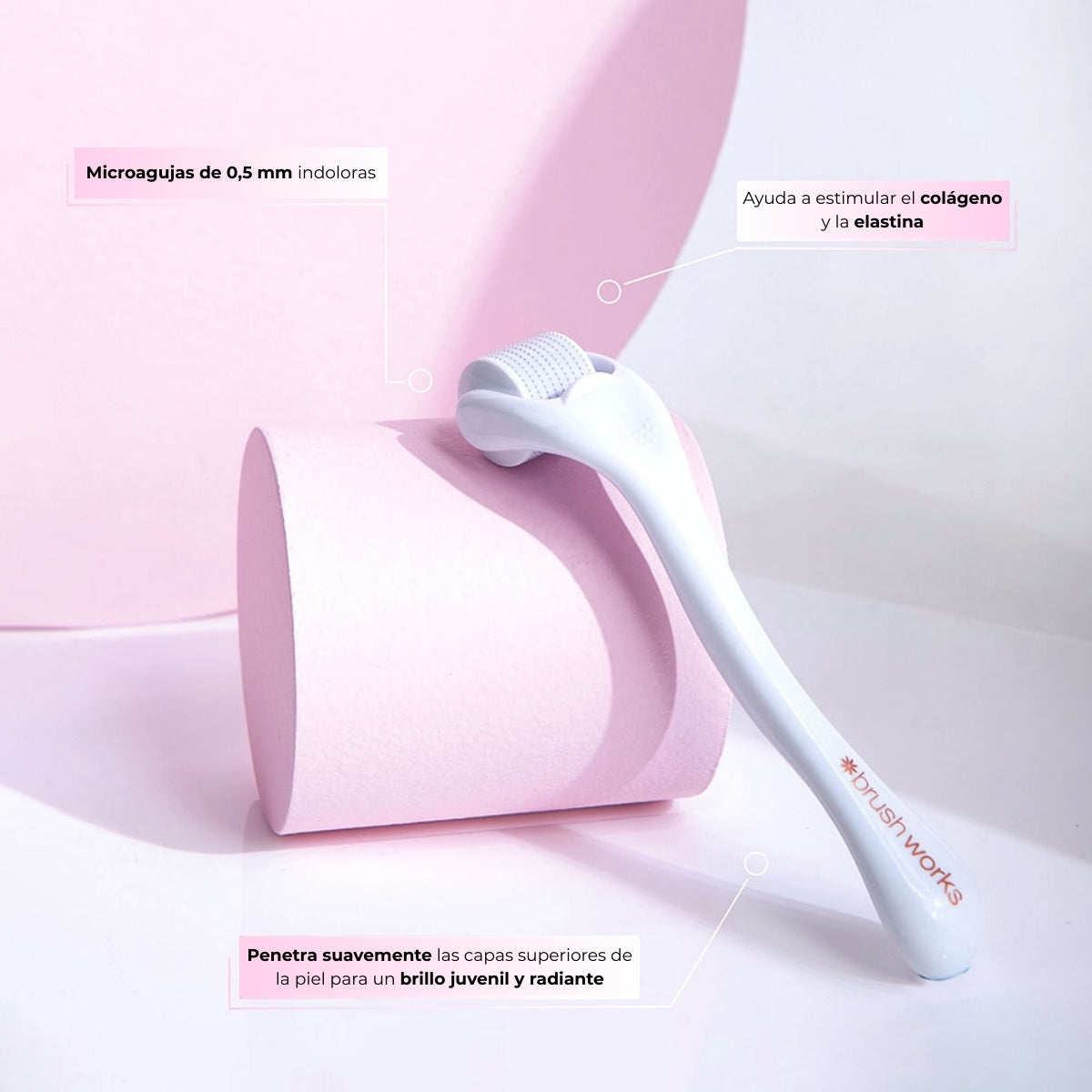 Rodillo Facial Micro Agujas Brushworks