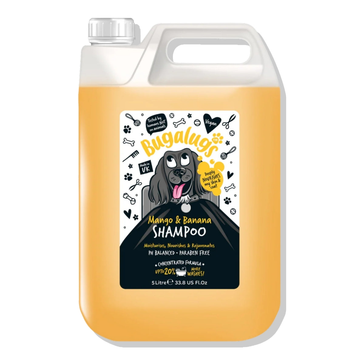 Shampoo Mascotas Nutritivo Mango Platano Bugalugs