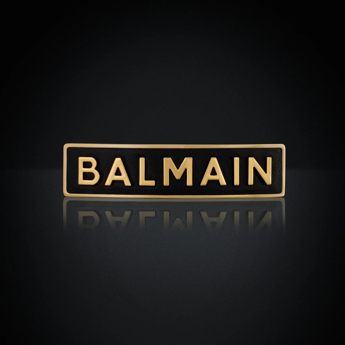 Barrette M Logo 18K Balmain