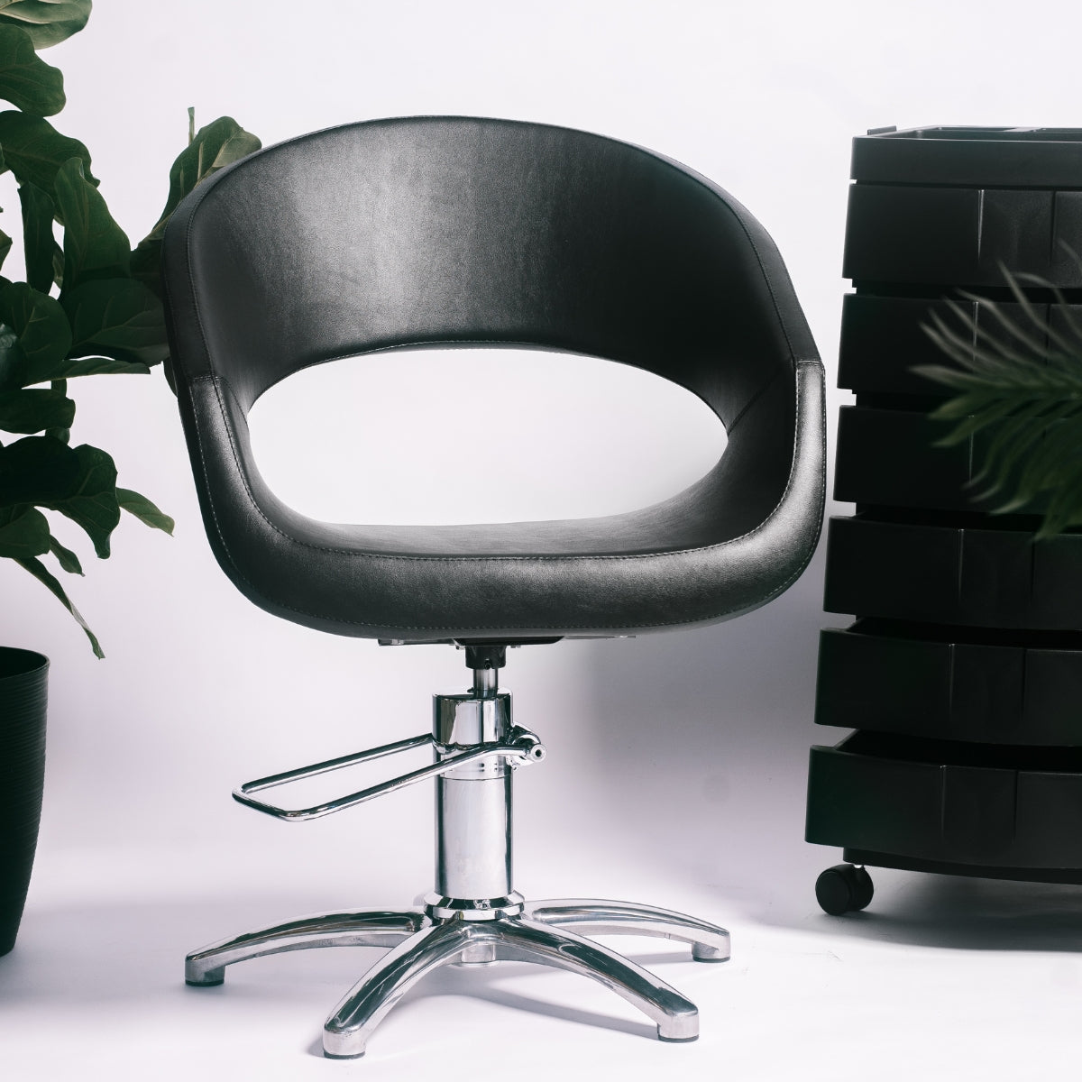 Sillon Caruso Negro Base Star Maletti