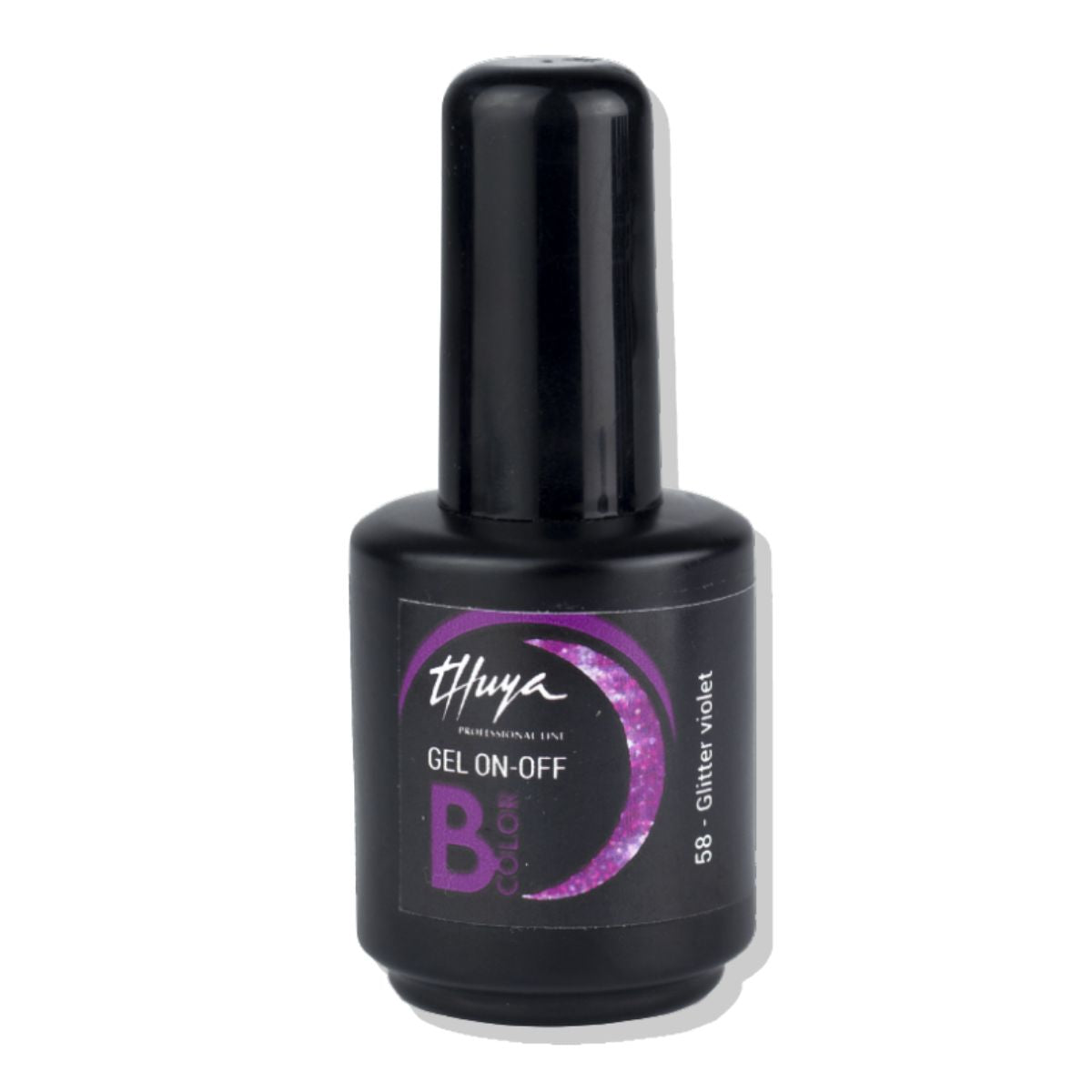 Esmalte Semipermanente Sin Tpo Brillos & Glitter Bcolor Gel On Off 14ml Thuya