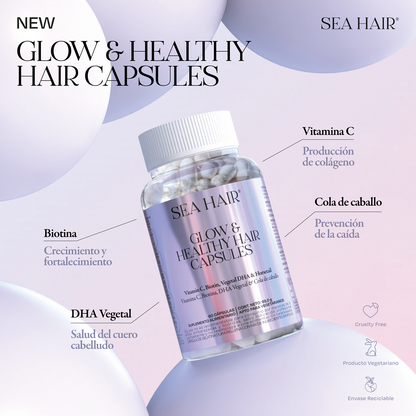 Cápsulas Vitamina Capilar Glow &amp; Healthy Sea Hair