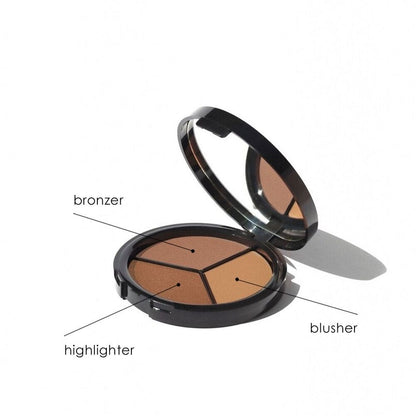 Paleta Bronceador Rubor Iluminador 3 En 1 Magic Trousse Nee