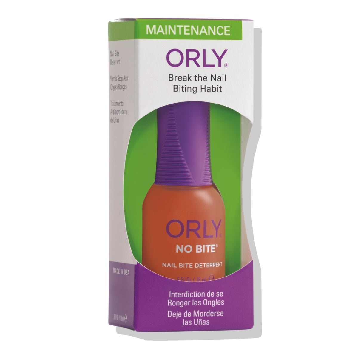 Esmalte Tratamiento Amargo 18ml Para No Morderse Las Uñas Orly