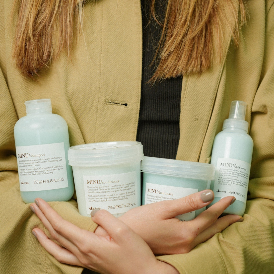 Pack Shampoo + Acondicionador + Máscara + Sérum Minu Davines