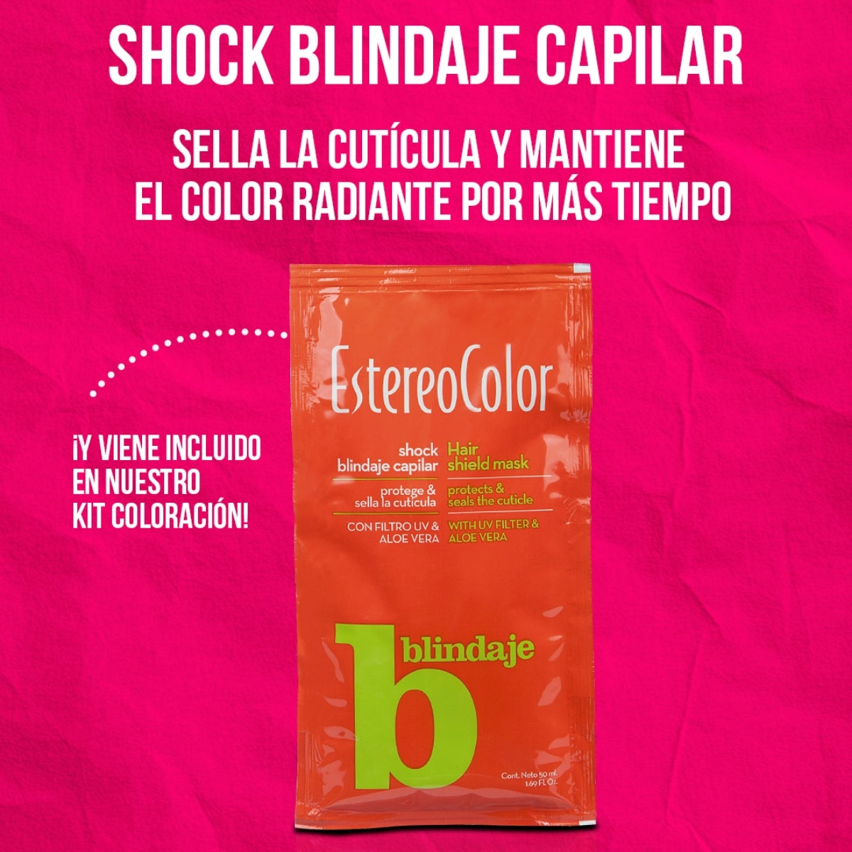Mascarilla Capilar Shock Blindaje Filtro Uv Estereocolor