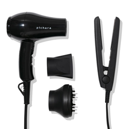 Kit De Viaje Mini Secador + Plancha Pichara