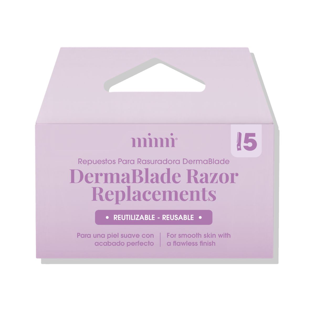 Repuesto Rasuradora Facial Dermablade Metal 5 Unidades Mimi