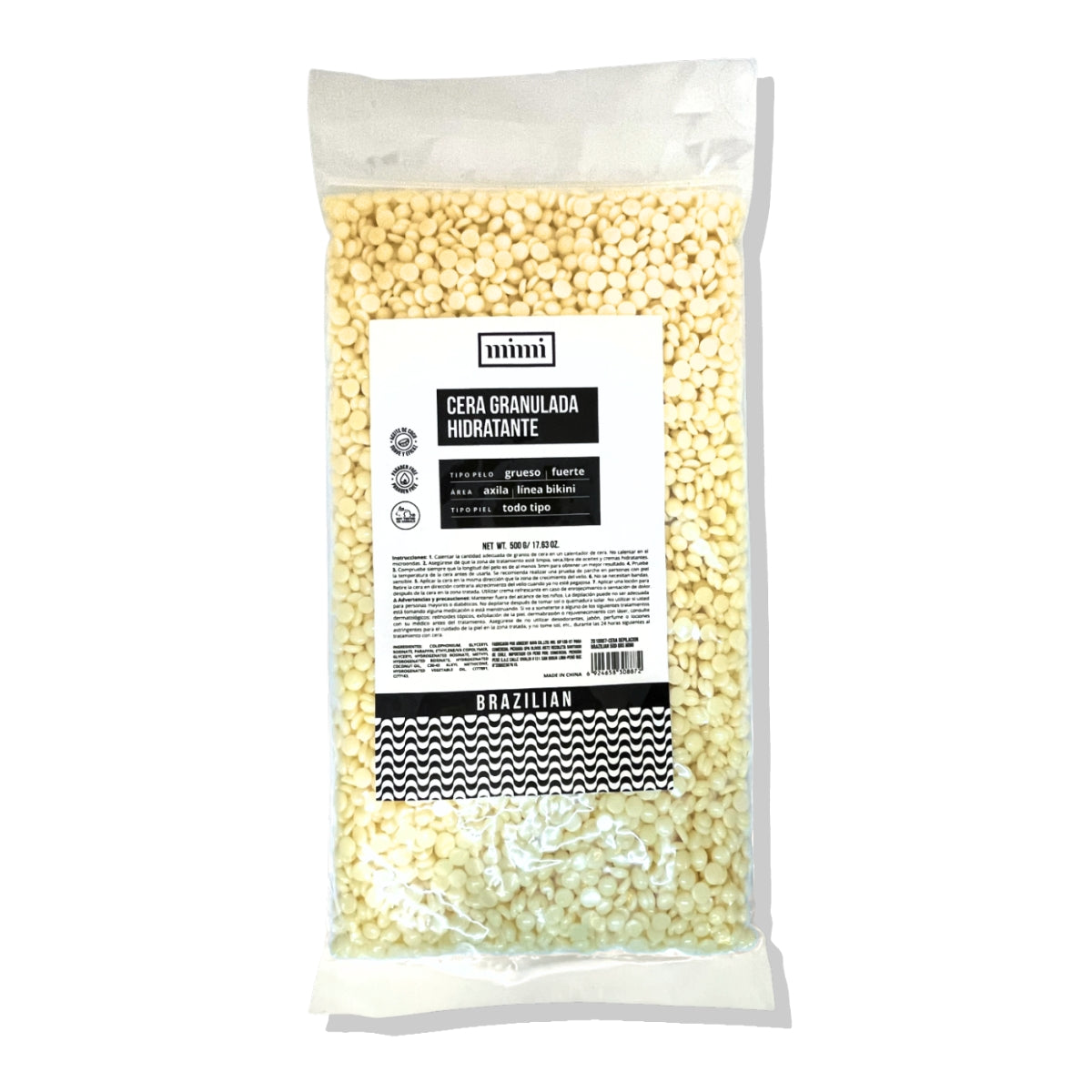 Cera Depilación Granulada Brazilian 500gr Mimi