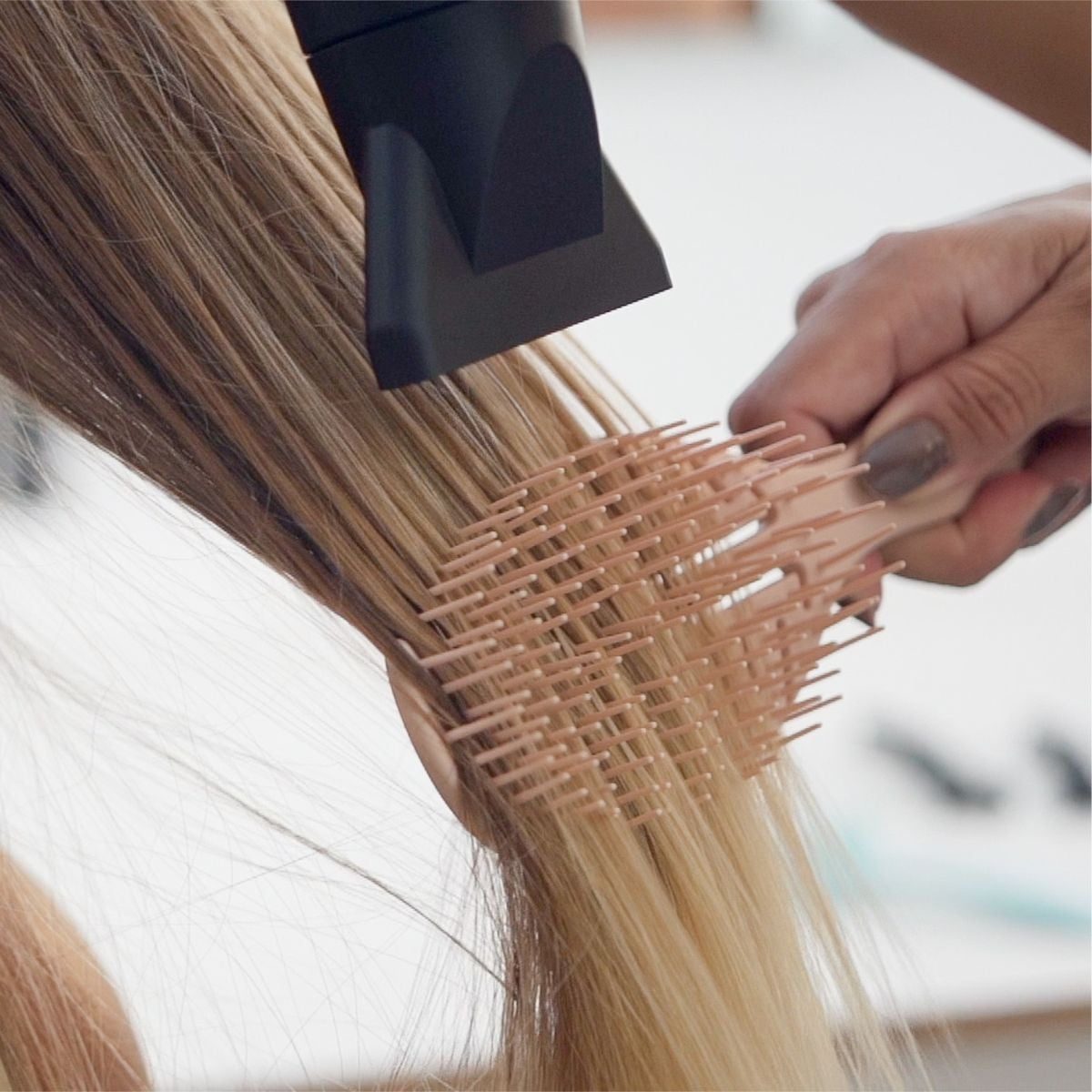 Cepillo Desenredante Antiestática Sandy Peach Termix