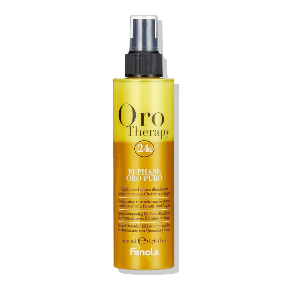 Acondicionador Sin Enjuague Iluminador Bifásico Oro Therapy Fanola
