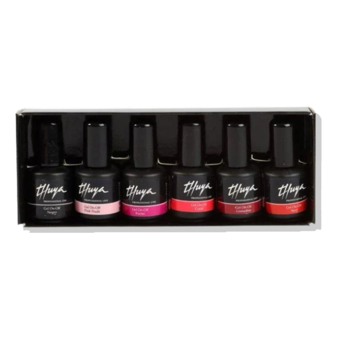 Kit Esmaltes Permanentes Tonos Metalizados Stars Gel On Off Thuya