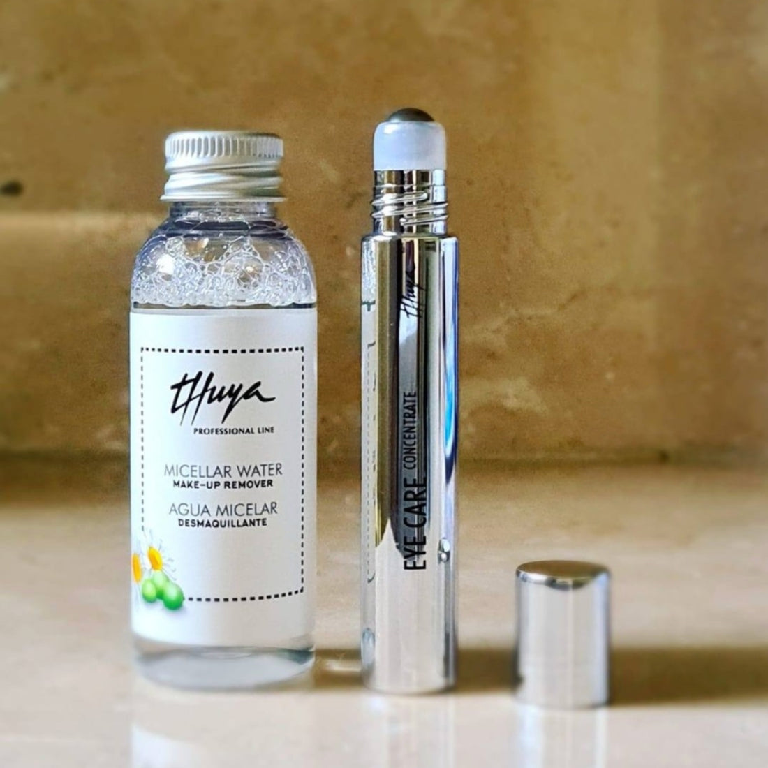 Kit Agua Micelar + Sérum Antiarrugas Y Bolsas De Ojos Thuya
