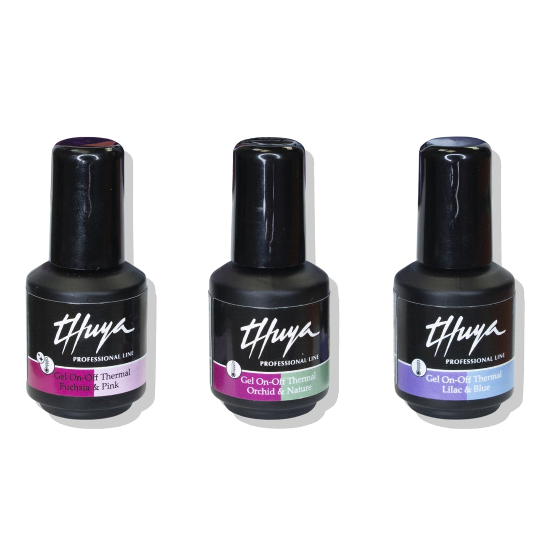 Kit Esmaltes Permanente Efecto Térmico Gel On Off Thuya