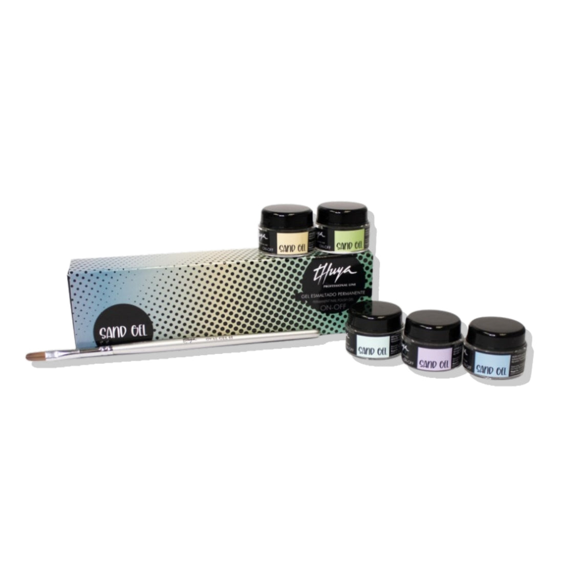 Kit Esmaltes Permanente Sand Gel On Off Thuya