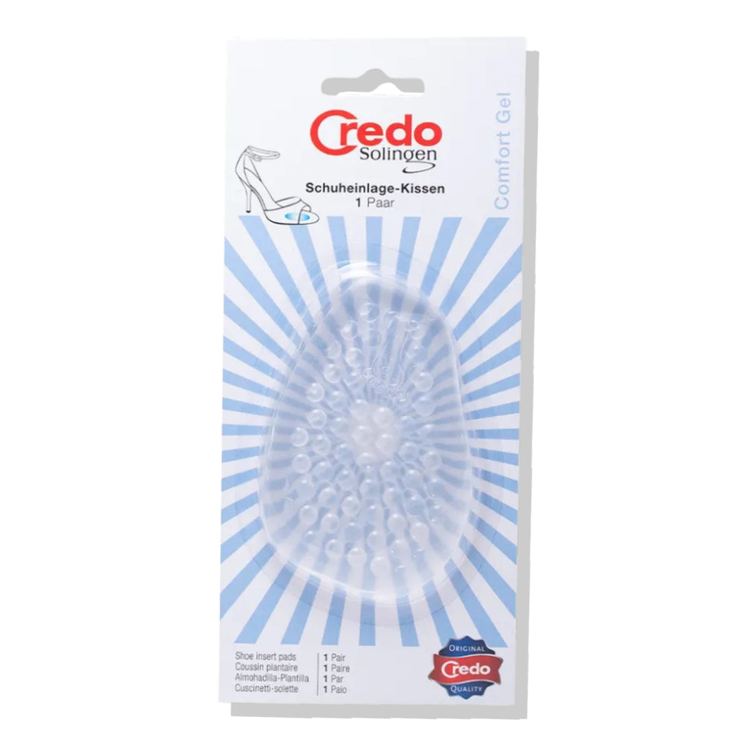 Almohadilla Para Calzado Comfort Gel 1 Par Credo