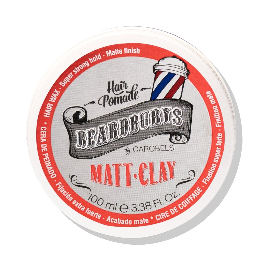 Cera Fijación Extra Fuerte Acabado Matte Clay Beardburys