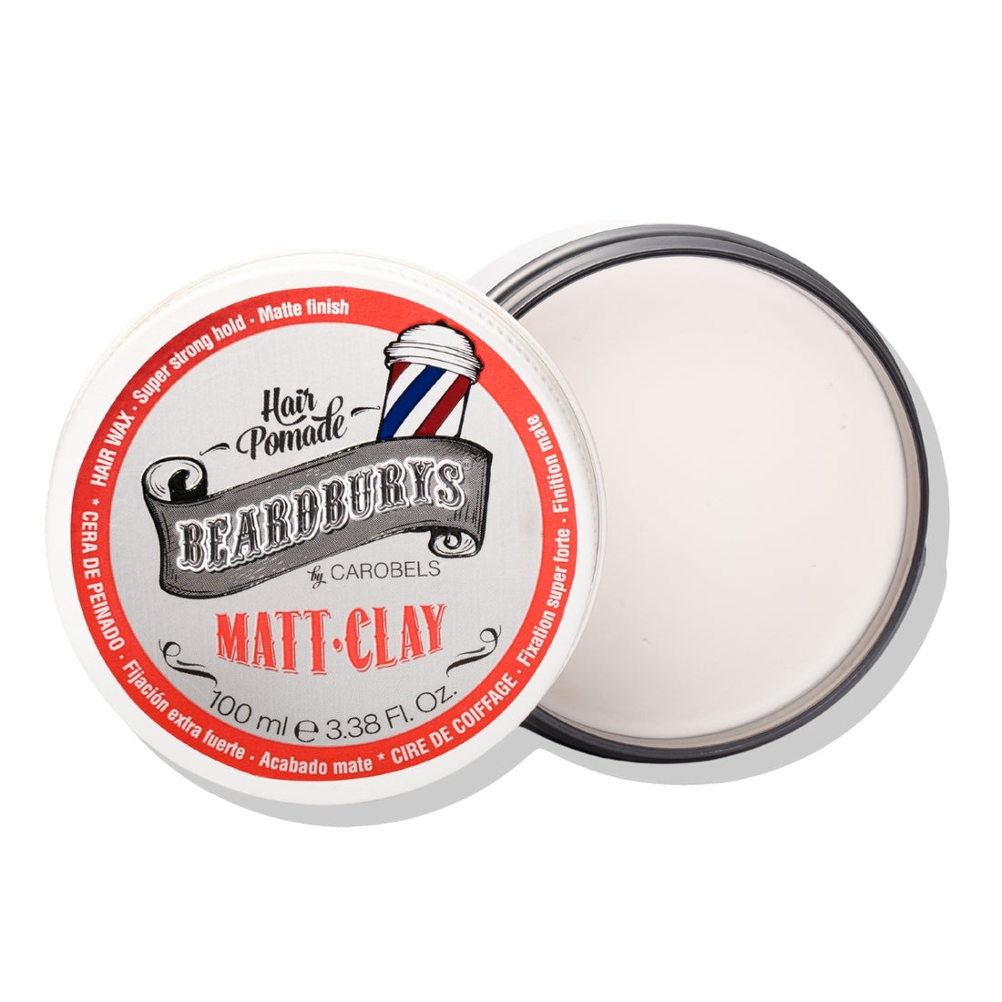 Cera Fijación Extra Fuerte Acabado Matte Clay Beardburys