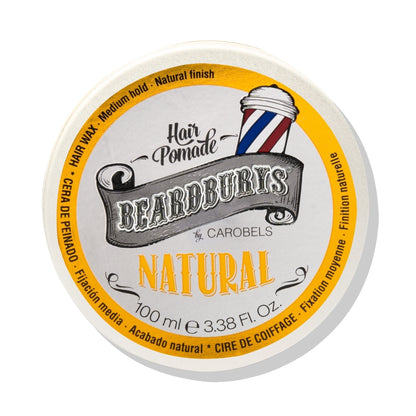 Cera Fijación Media Acabado Natural Beardburys