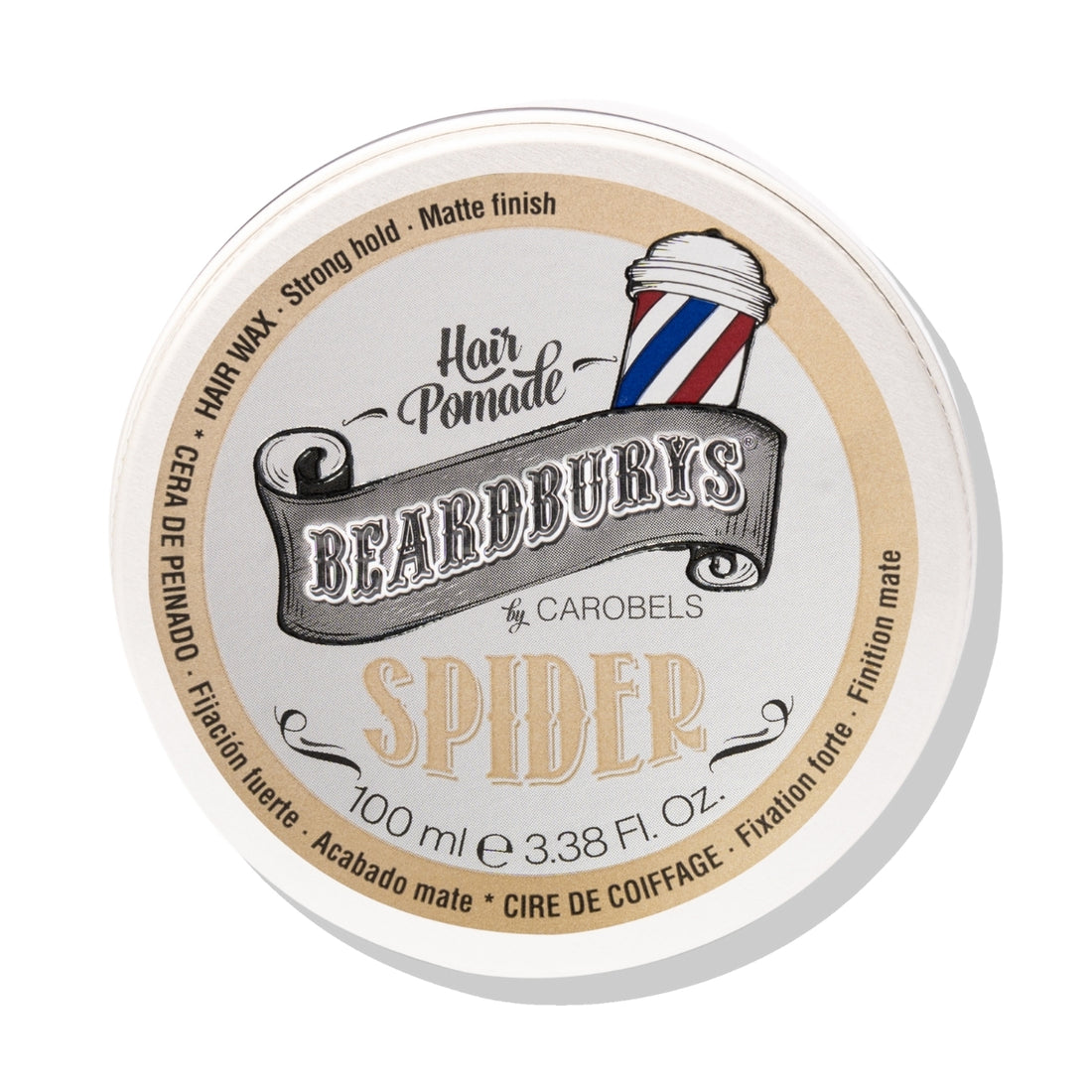 Cera Fijación Fuerte Acabado Semi Mate Spider Beardburys