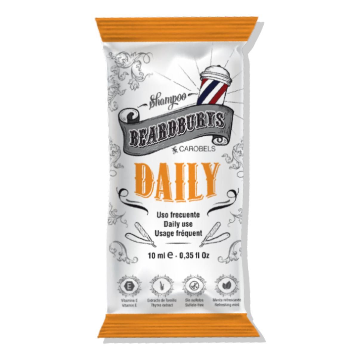 Sachet Shampoo Daily Uso Diario 10ml Beardburys