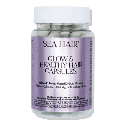 Cápsulas Vitamina Capilar Glow &amp; Healthy Sea Hair