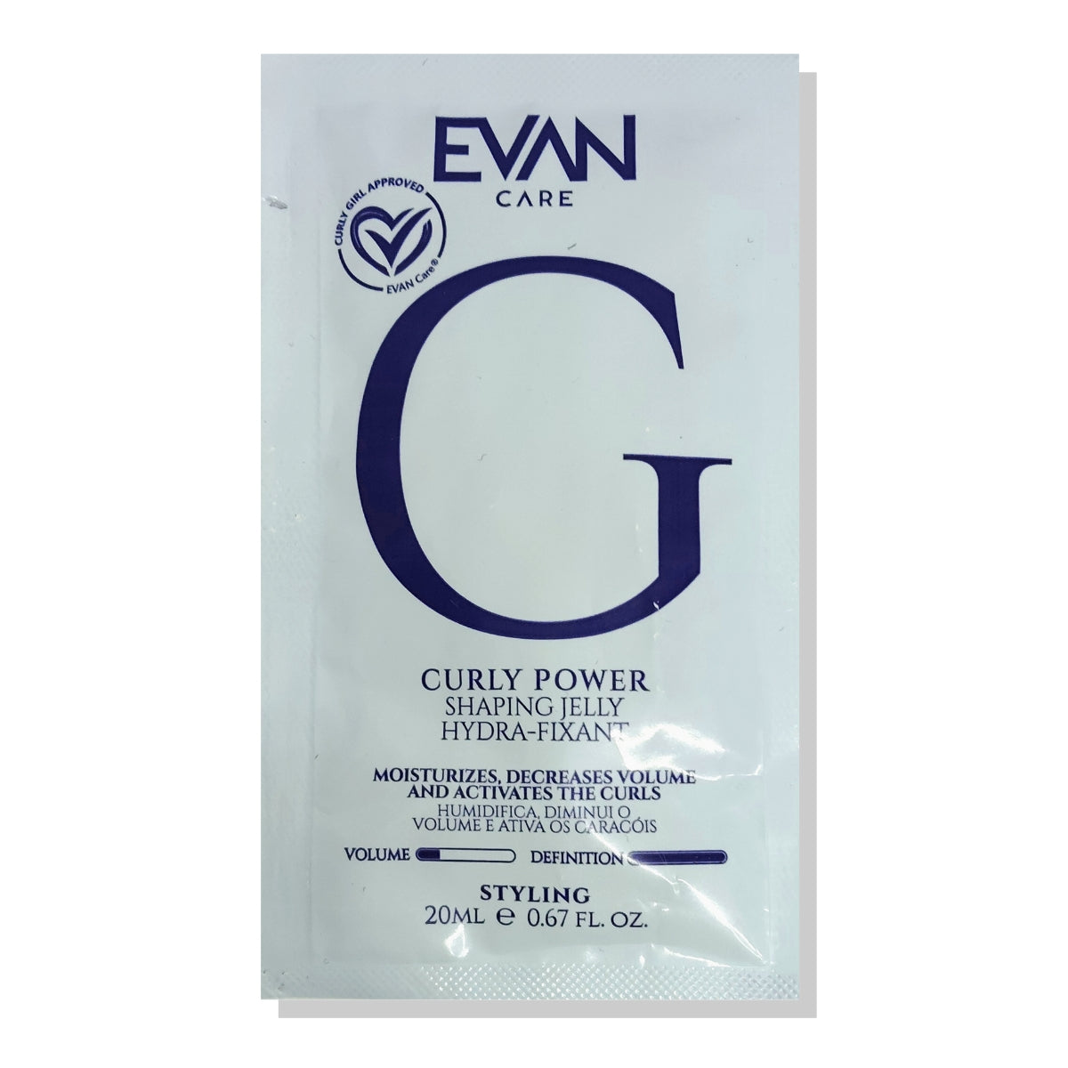 Sachet Gel Modelador Rizos Curly Power 20ml Evan Care