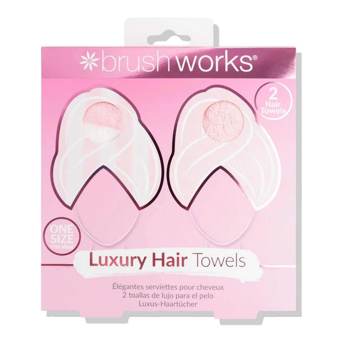 Toalla Turbante Microfibra 2 Unidades Brushworks