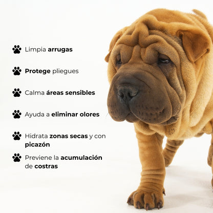 Shampoo Mascotas Antibacteriano Pliegues y Arrugas Wrinkle Bugalugs