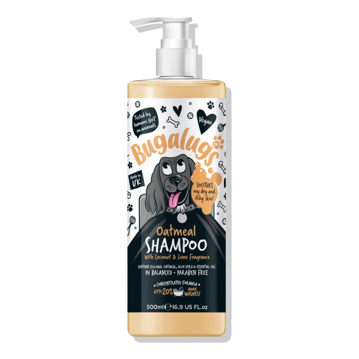Shampoo Mascotas Calmante Avena Bugalugs