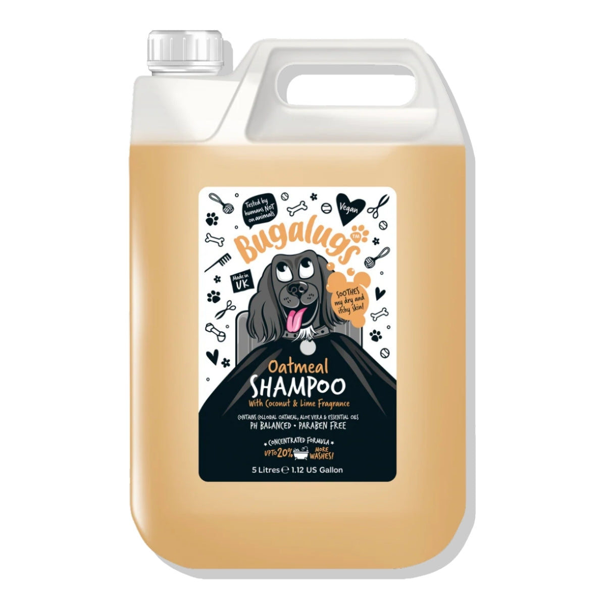 Shampoo Mascotas Calmante Avena Bugalugs