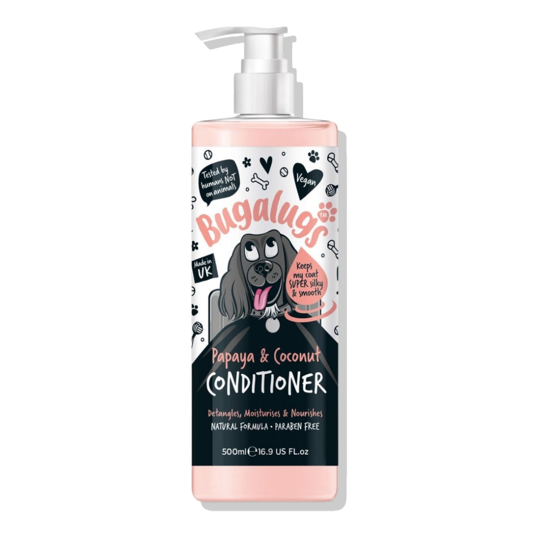 Acondicionador Mascotas Nutritivo Papaya Coco Bugalugs